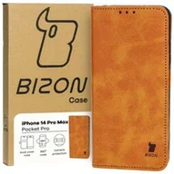 Etui i futerały do telefonów - Bizon Etui Case Pocket Pro do Apple iPhone 14 Pro Max, brązowe - miniaturka - grafika 1