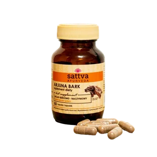 Sattva Ayurveda Arjuna Ekstrakt Kapsułki - Serce i układ krążenia - miniaturka - grafika 1