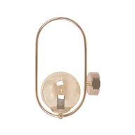 Lampy ścienne - Estetyczny kinkiet ścienny z miodowym kloszem K-5398 z serii SVEN - miniaturka - grafika 1