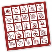 Kalendarze - Naklejki Świąteczne Kalendarz Adwentowy 53 10X10 Cm - miniaturka - grafika 1