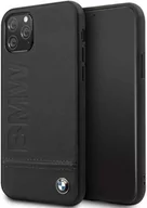 Etui i futerały do telefonów - BMW Signature Logo Imprint Skórzane etui iPhone 11 Pro (czarny) BMHCN58LLSB - miniaturka - grafika 1