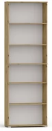 Regały - Regał Pola 215X60 Dąb Artisan, Szeroki 60 Cm, 6 Półek Na Książki I Segregatory - miniaturka - grafika 1