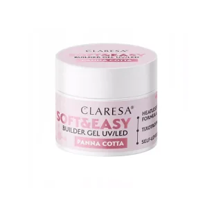 Claresa żel budujący Soft&Easy gel panna cotta 12g - Żele do paznokci - miniaturka - grafika 1