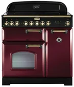 Kuchenki elektryczne - Kuchnia z płytą ceramiczną FALCON Classic Deluxe 90 Żurawinowy mosiądz - miniaturka - grafika 1