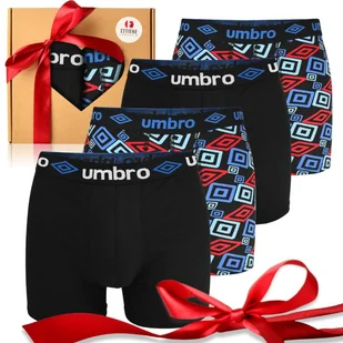Umbro Zestaw Prezentowy Granatowy Święta Bokserki Męskie 4 Sztuki Roz. L - Majtki męskie - miniaturka - grafika 1
