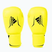 Rękawice bokserskie - Rękawice bokserskie adidas Speed 50 żółte ADISBG50 - miniaturka - grafika 1