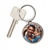 Breloki - FOTO BRELOK DO KLUCZY NA DZIEŃ OJCA Z WŁASNYM NADRUKIEM prezent dla taty - miniaturka - grafika 1