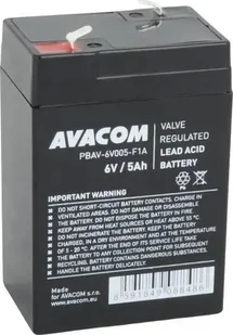 Avacom AVACOM baterie 6V 5Ah F1 PBAV-6V005-F1A - Baterie do zasilaczy awaryjnych UPS - miniaturka - grafika 1