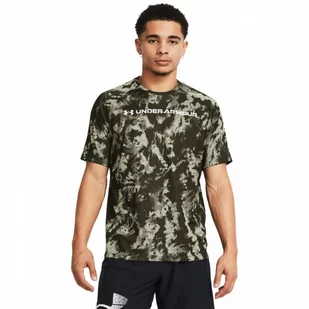 Męska koszulka treningowa Under Armour UA Tech Abc Camo Ss - oliwkowa/khaki - UNDER ARMOUR - Koszulki sportowe męskie - miniaturka - grafika 1
