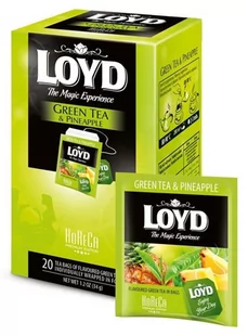 Loyd Tea Green Tea & Pineapple 20 torebek - Herbata - miniaturka - grafika 1