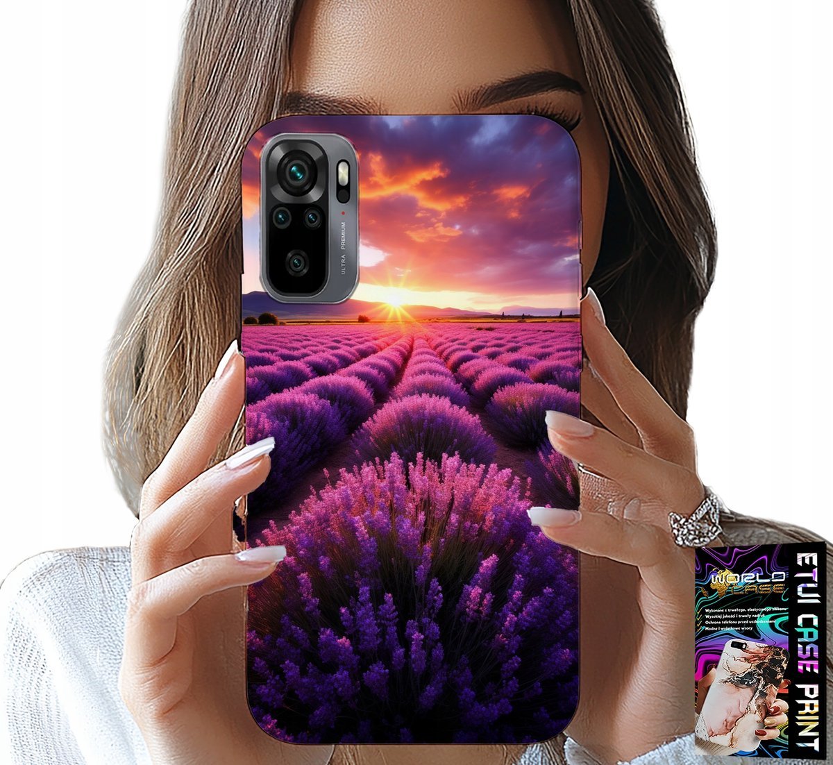 ETUI DO XIAOMI NOTE 10 / 10S - POLE LAWENDY, PIĘKNE KRAJOBRAZY, WZORY
