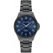 Zegarki męskie - Czarny męski zegarek na bransolecie PACIFIC SSMB-1102-08 - miniaturka - grafika 1