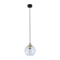Lampy sufitowe - Devi D18 lampa wisząca 1-punktowa czarna/transparent 4646 - miniaturka - grafika 1