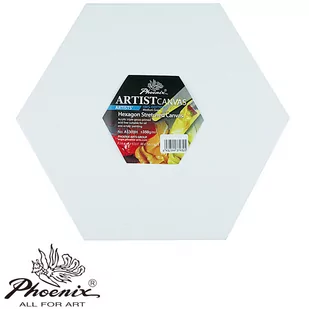 Podobrazie malarskie heksagon bok 20cm - Podobrazia, bloki, papiery - miniaturka - grafika 1