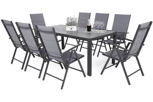 Meble ogrodowe aluminiowe Ibiza 185 cm Grey / Window Grey 8+1 - Meble ogrodowe - miniaturka - grafika 1