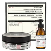 Zestawy kosmetyków damskich - Bosqie Zestaw do masażu (Masło Czekolada Lawenda 200g + Olej sezamowy 150ml) - miniaturka - grafika 1