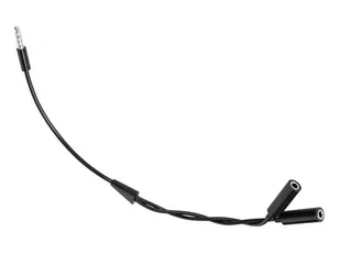 CABLETECH Adapter 1x wtyk Jack 3.5 4pol 2x gniazdo Jack 3.5 stereo KOM0906 - Kable - miniaturka - grafika 1