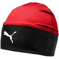 Czapki damskie - Czapka Puma Liga Beanie Senior Czerwono-Czarna 22355 01 - miniaturka - grafika 1
