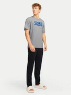 Piżamy męskie - Jack&Jones Piżama Elton 12266998 Szary Standard Fit - miniaturka - grafika 1