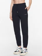 Spodnie sportowe damskie - Tommy Hilfiger Spodnie dresowe 1985 WW0WW38690 Granatowy Tapered Fit - miniaturka - grafika 1