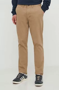 Spodnie męskie - Billabong spodnie męskie kolor beżowy dopasowane ABYNP00157 - grafika 1