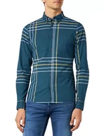 Koszule męskie - s.Oliver Sales GmbH & Co. KG/s.Oliver Męska koszula z długim rękawem, slim fit koszula z długim rękawem, slim fit, Niebieski zielony, XL - miniaturka - grafika 1