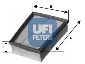 Filtr powietrza UFI Filtry 30.157.00 - Filtry powietrza - miniaturka - grafika 1