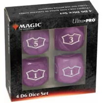 Magic the Gathering - Black Mana - Deluxe Loyalty Dice Set Ultra-Pro - Akcesoria do gier planszowych - miniaturka - grafika 1