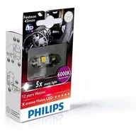 Żarówki samochodowe - Philips PHILIPS Festoon 24V 1W SV8,5 X-tremeVision LED T10,5x43 6000K - miniaturka - grafika 1