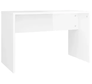 Stołek do toaletki biały z połyskiem D6-Z18 - Krzesła - miniaturka - grafika 1