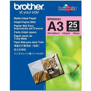 Brother paper 25 sheets matt A3 (BP60MA3) - Papier do drukarek - miniaturka - grafika 1