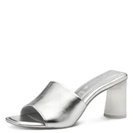 Kapcie damskie - Tamaris Damskie kapcie 1-27249-44, srebrne, rozmiar 39 EU, srebro, 39 EU - miniaturka - grafika 1