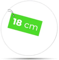 Wyposażenie pokoiku dziecięcego - Obręcz metalowa, 18 cm, biała - miniaturka - grafika 1