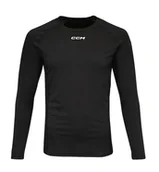 Hokej - T-shirt kompresyjny CCM  Compression LS Top Black Senior XL - miniaturka - grafika 1