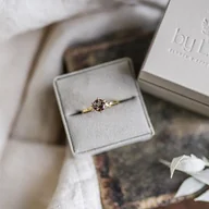 Pierścionki - Pierścionek z kwarcem dymnym - miniaturka - grafika 1