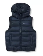 Kurtki i płaszcze dla chłopców - Champion Legacy Outdoor K-Light WR S-l Hooded Kamizelka imbotito Dla dzieci i młodzieży, Granatowy, 13-14 lat - miniaturka - grafika 1