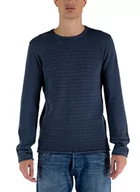 Swetry męskie - Blend Sweter męski, 194024/Dress Blues, XL - miniaturka - grafika 1