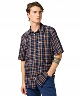 Koszula Wrangler SS 1 PKT SHIRT 112362734 Raw Umber Indigo L - Koszule męskie - miniaturka - grafika 1