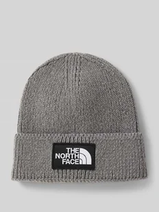 Czapka beanie z imitacji dzianiny z naszywką z logo model ‘Box’ - Czapki męskie - miniaturka - grafika 1
