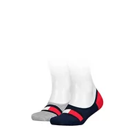 Skarpetki damskie - Tommy Hilfiger Ochraniacze na buty i skarpety (zestaw 2 sztuk) Chłopiec, Niebieski (Tommy Original 085) - miniaturka - grafika 1
