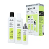 Zestawy kosmetyków damskich - NIOXIN PRO CLINICAL SYSTEM KIT 2 Zestaw do włosów naturalnych z widocznym przerzedzeniem 2x300 ml + 100 ml - miniaturka - grafika 1
