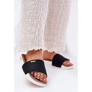 Klapki Damskie Big Star RR274A108 Czarne - Klapki i japonki damskie - miniaturka - grafika 1