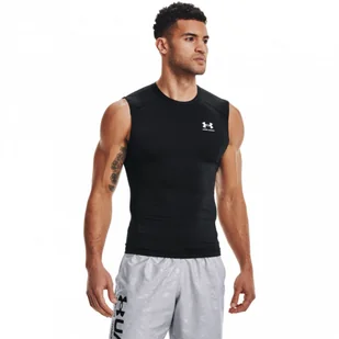 Męski top treningowy UNDER ARMOUR UA HG Armour Comp SL - czarny - Koszulki sportowe męskie - miniaturka - grafika 1