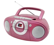 Radioodtwarzacze - Soundmaster SCD5100PI magnetofon Przenośny odtwarzacz kasetowy Różowy - miniaturka - grafika 1