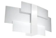 Lampy ścienne - Biały szklany kinkiet nowoczesny - 5X S494 L7-C11 - miniaturka - grafika 1