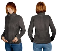 Bluzy damskie - Bluza Polarowa Damska Ciepła POLAR MAX02 XXL grafit - miniaturka - grafika 1