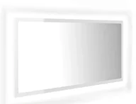 Lustra - Nowoczesne białe lustro w połysku LED M2-T26 - miniaturka - grafika 1