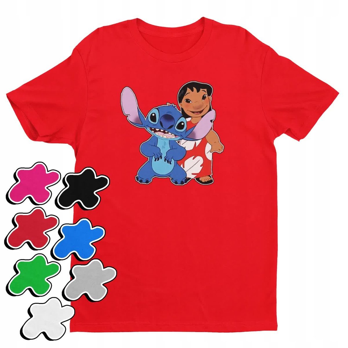 Koszulka T-Shirt Dziecięca Z Nadrukiem Duży Wybór Lilo Stitch -M 134-140