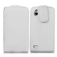 Etui i futerały do telefonów - Etui Cadorabo do HTC DESIRE X w kolorze POLAR WHITE Etui na telefon komórkowy z klapką wykonane z gładkiej sztucznej skóry Etui ochronne Etui z klapką w stylu książki - miniaturka - grafika 1
