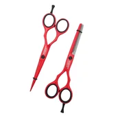 Nożyczki fryzjerskie - KIEPE Zestaw nożyczki + degażowki fryzjerskie 2480. 1 - 5,5" - PINK - miniaturka - grafika 1
